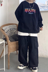 Lockere Hip Hop Cargohose für Herren mit weitem Bein